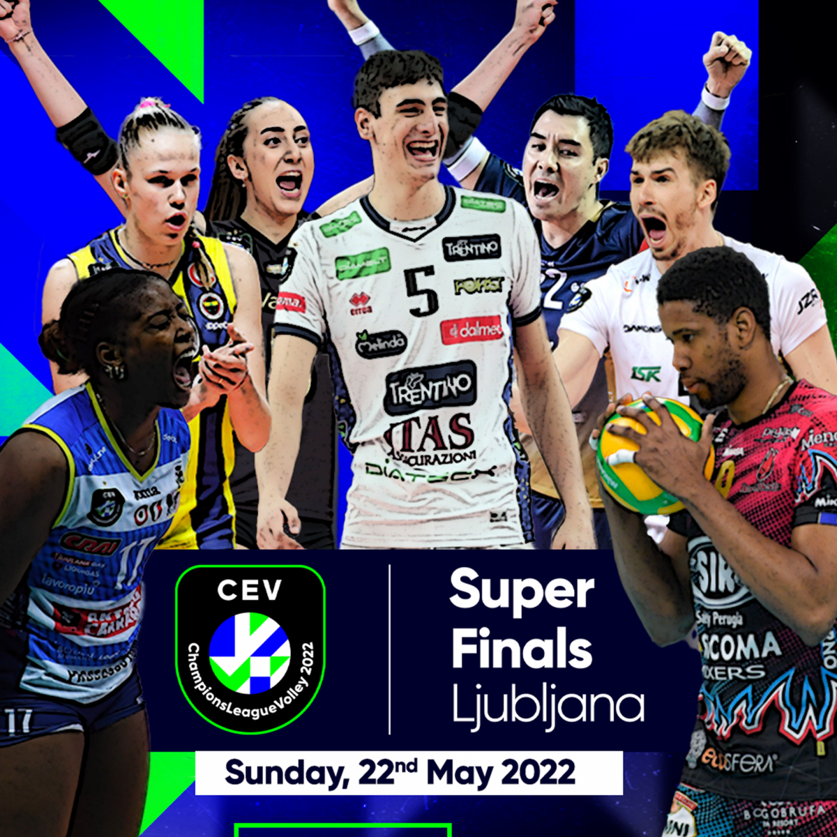 A Lubiana le CEV Super Finals 2022 di Champions League Federvolley